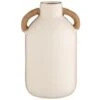 B&M Ceramic Vase With Wicker Handles -General Home Store 394330 ceramic vase with wicker handles