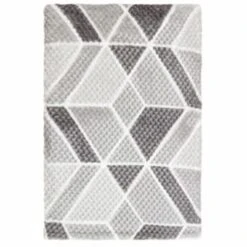 B&M Simply Geo Waffle Throw - Grey -General Home Store 394917 simply geo waffle throw grey 2