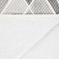 B&M Simply Geo Waffle Throw - Grey -General Home Store 394917 simply geo waffle throw grey 3