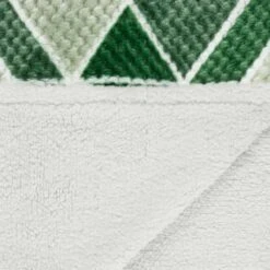 B&M Simply Geo Waffle Throw - Green -General Home Store 394920 simply geo waffle throw green 4