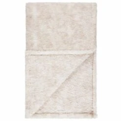 B&M Simply Two Tone Teddy Throw - Natural -General Home Store 394924 simply two tone teddy throw natural 3