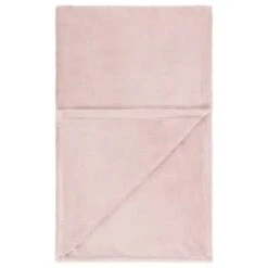 Large Blush Fleece Throw -General Home Store 394985 large blush fleece throw