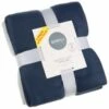 Simply Navy & Grey Polar Fleece Throw 2pk -General Home Store 395030 simply super soft throws 2pk navy grey