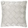 Basket Weave Silver Cushion -General Home Store 395349 basket weave cushion silver