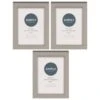 Simply Everyday 4 X 6" Block Frames 3pk - Grey -General Home Store 396578 3pk simply everyday block frames 4x6 grey