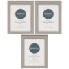 Simply Everyday 5 X 7" Block Frames 3pk - Grey -General Home Store 396674 3pk simply everyday block frames 5x7 grey 2